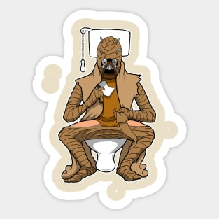 Tusken Toilet Trouble Sticker